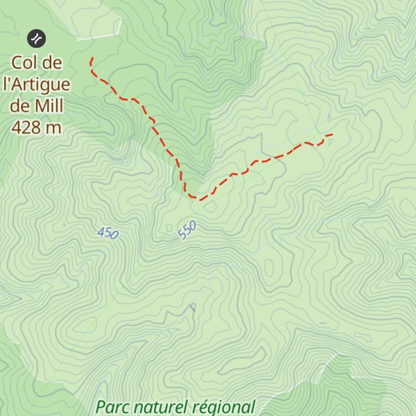 Map of Pic del Poul