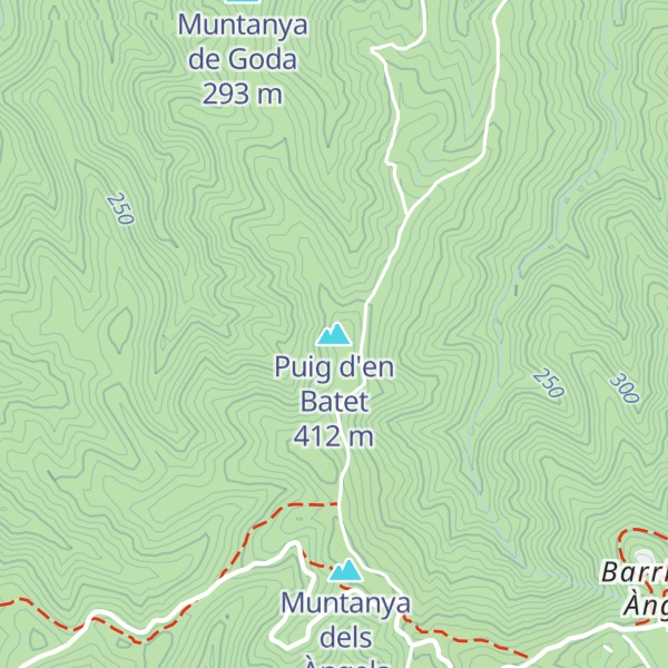 Map of Puig d'en Batet