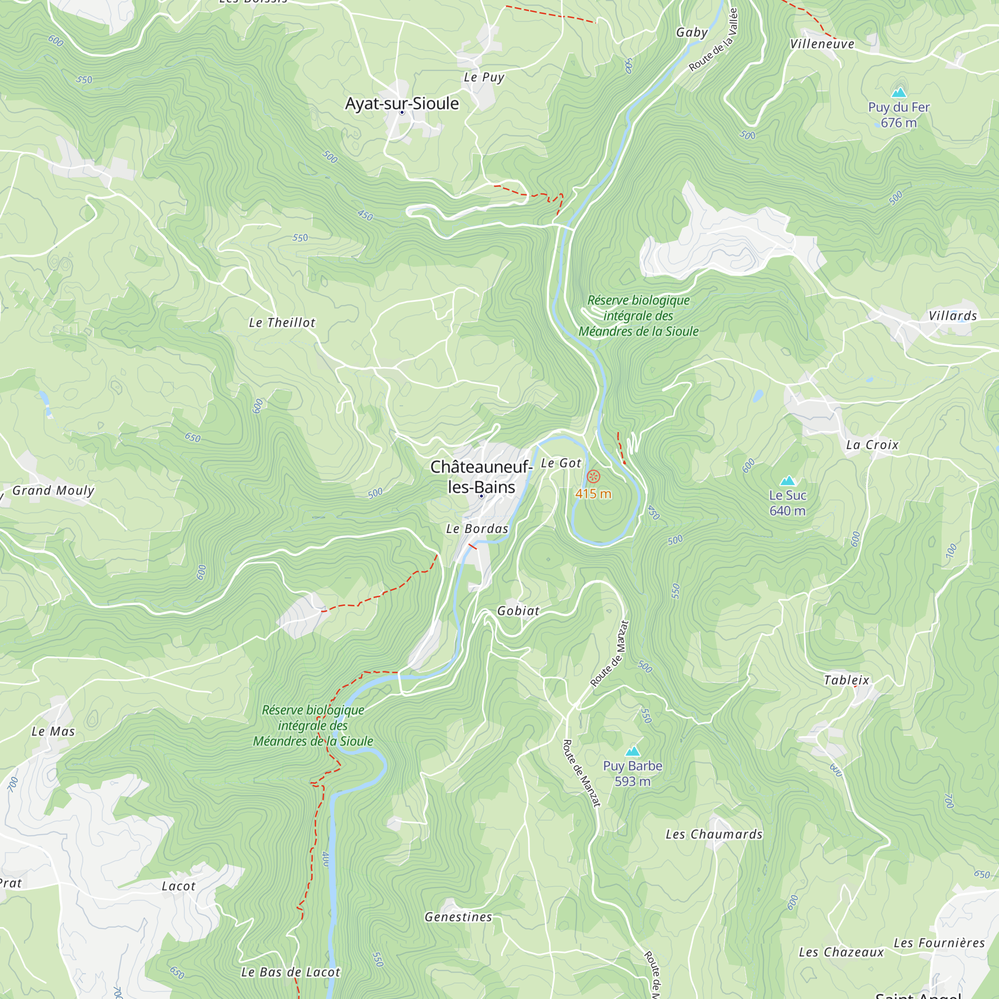 Bureau de Tourisme Combrailles Auvergne map