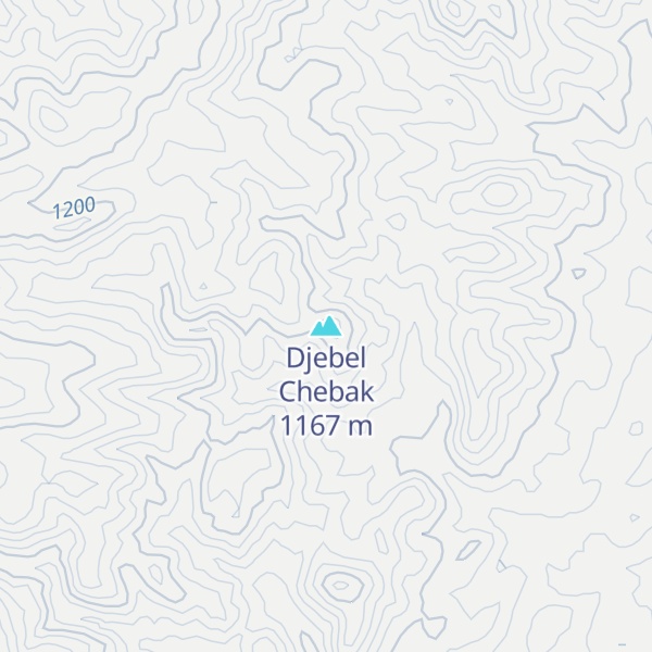Map of Djebel Chebak