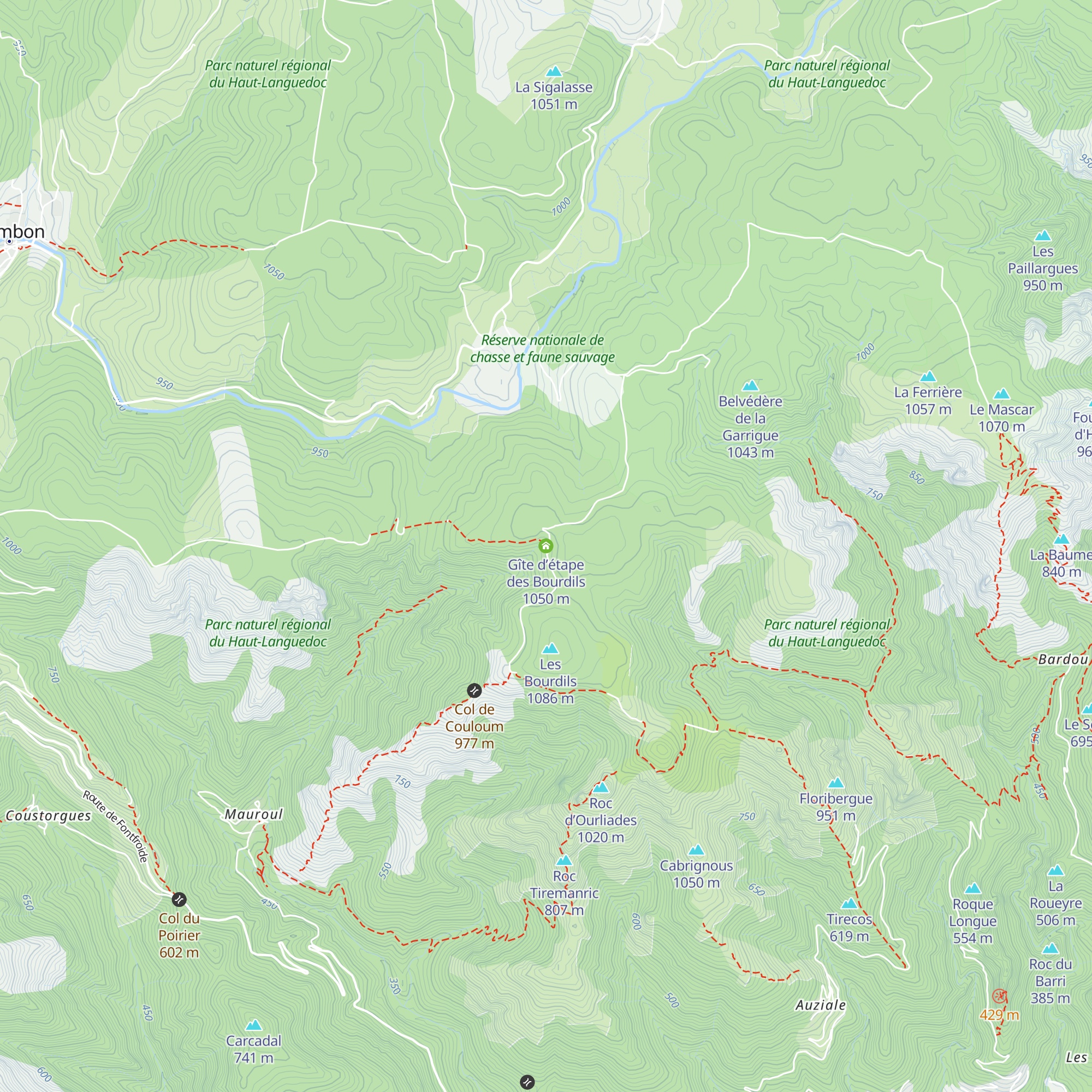 Gîte d’étape des Bourdils map