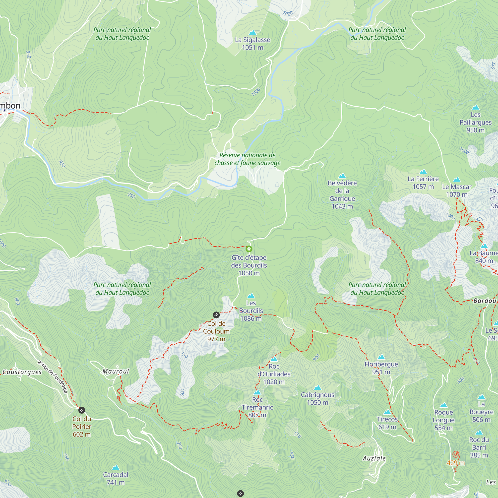 Gîte d’étape des Bourdils map