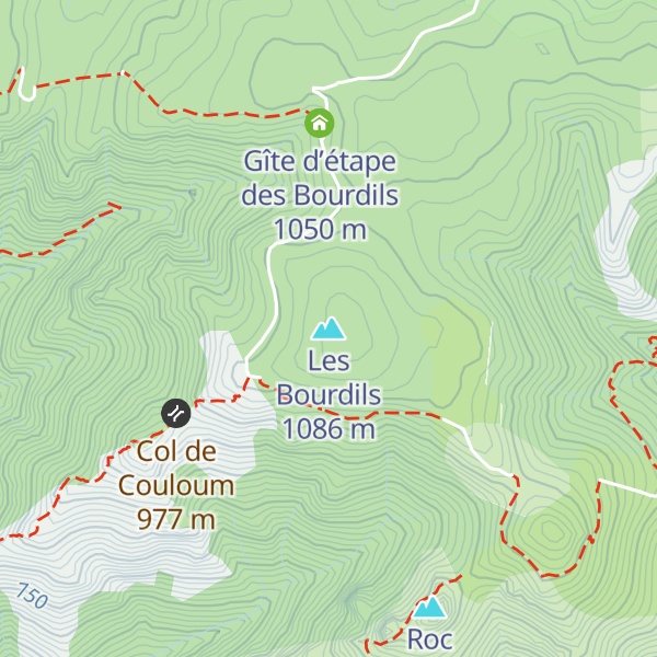 Map of Les Bourdils
