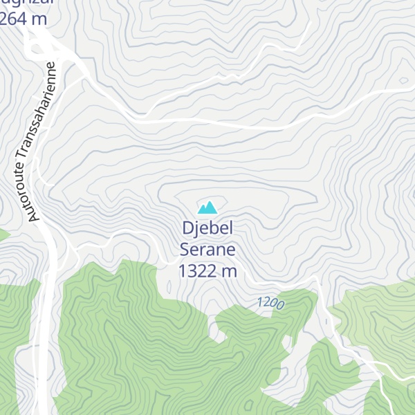 Map of Djebel Serane