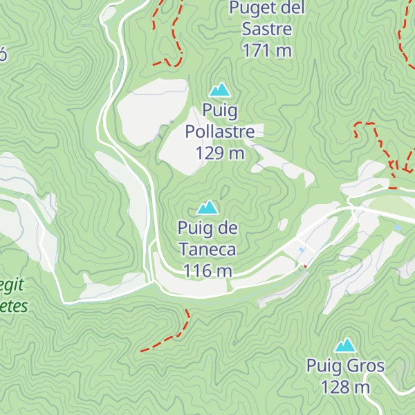 Map of Puig de Taneca