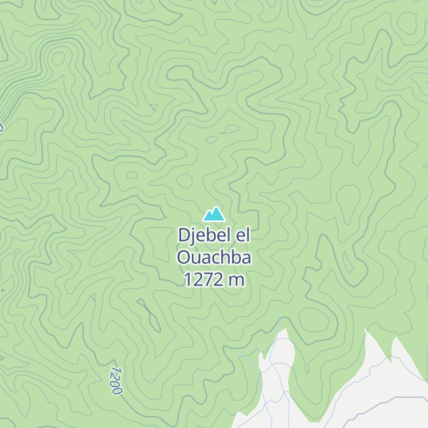 Map of Djebel el Ouachba