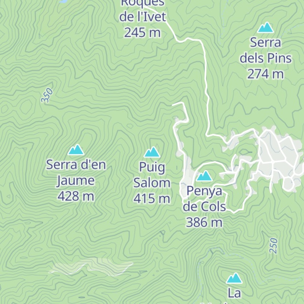 Map of Puig Salom
