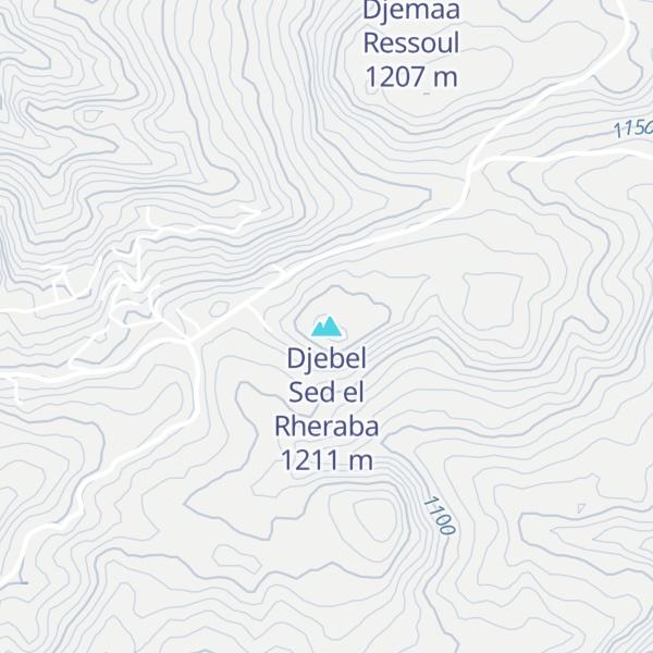 Map of Djebel Sed el Rheraba