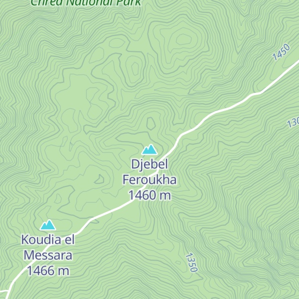 Map of Djebel Feroukha