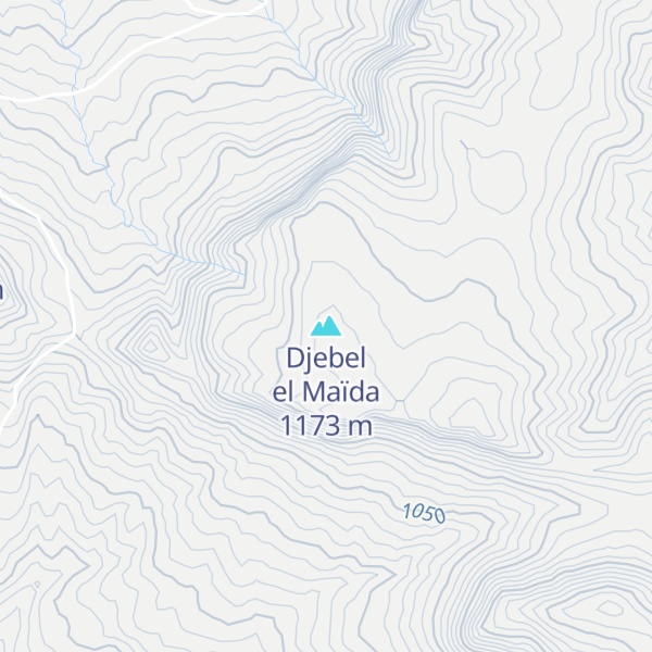 Map of Djebel el Maïda