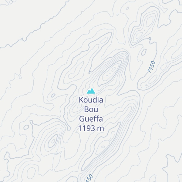 Map of Koudia Bou Gueffa