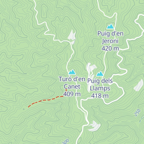 Map of Turó d'en Canet