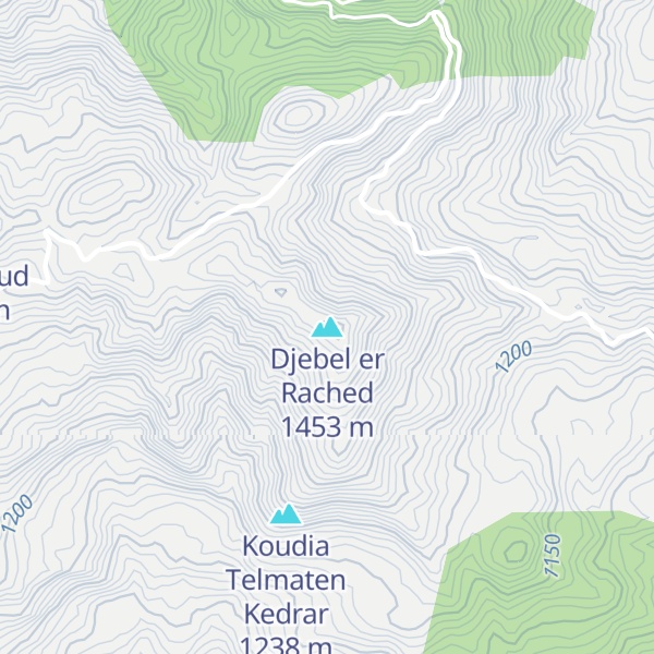 Map of Djebel er Rached