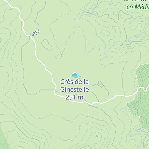 Map of Crès de la Ginestelle