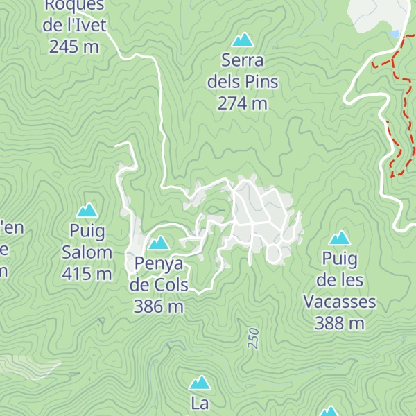 Map of Roca Toixonera