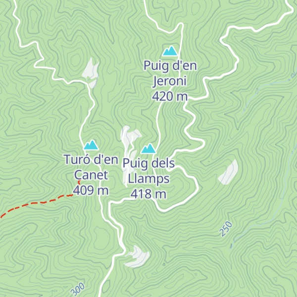Map of Puig dels Llamps