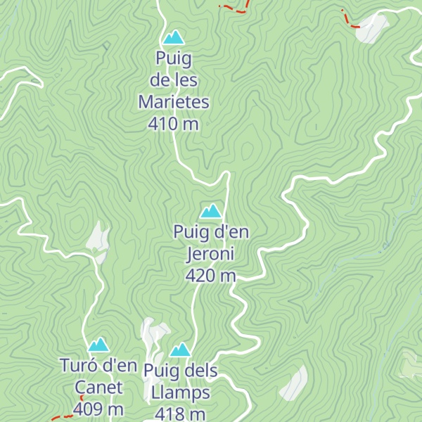 Map of Puig d'en Jeroni