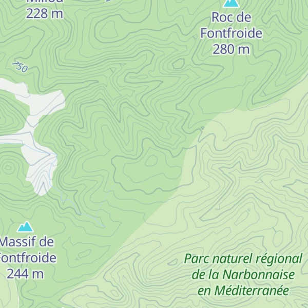 Map of Pech du Loup