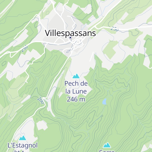 Map of Pech de la Lune