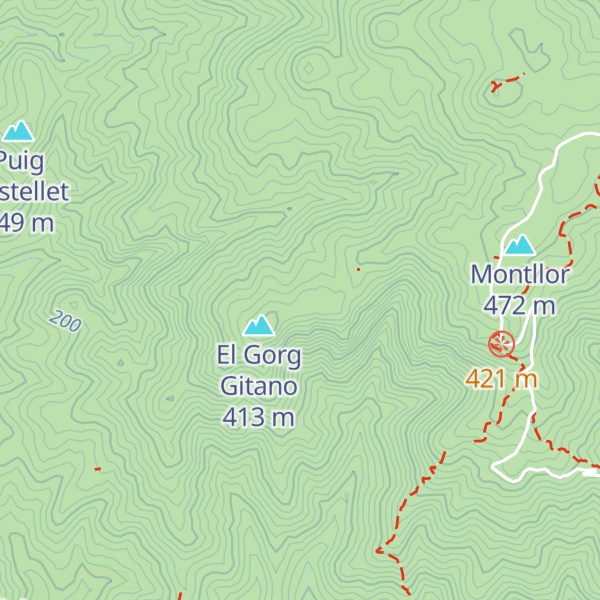 Map of Montllor Petit