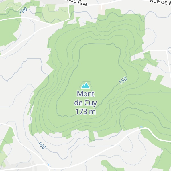 Map of Mont de Cuy