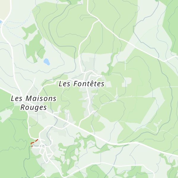 Map of Gîte Les Fontètes