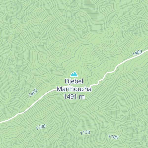 Map of Djebel Marmoucha