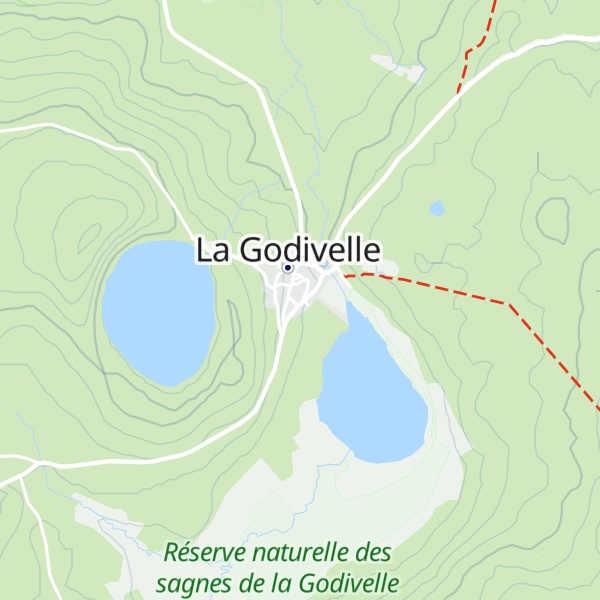 Map of Gîte des 2 Lacs