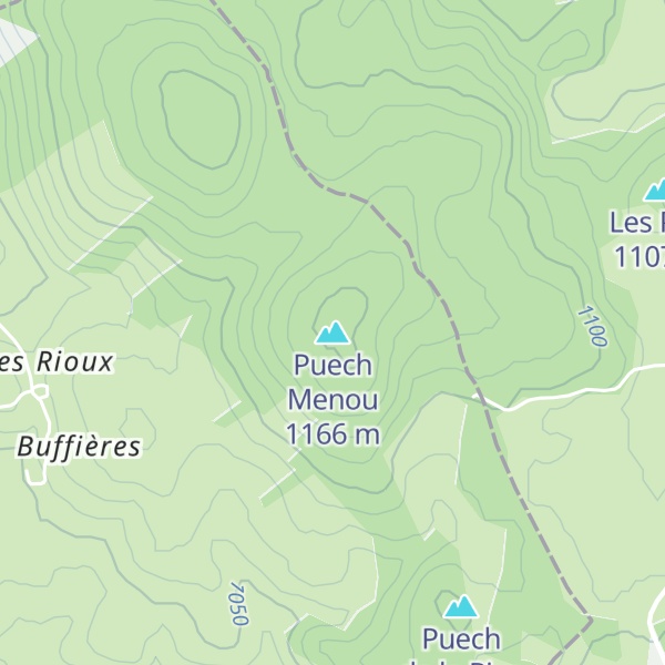 Map of Puech Menou
