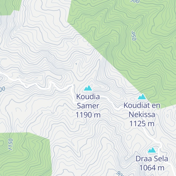 Map of Koudia Samer