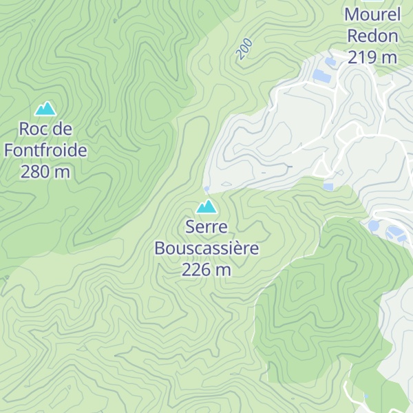 Map of Serre Bouscassière