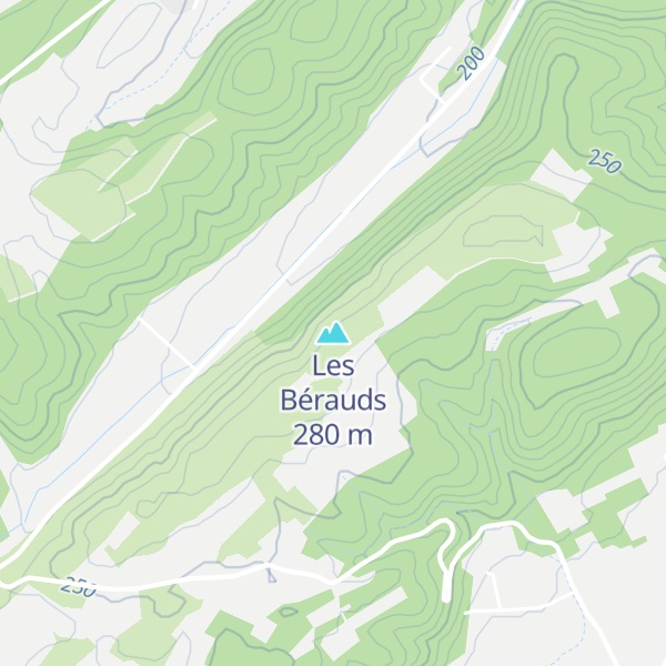 Map of Les Bérauds
