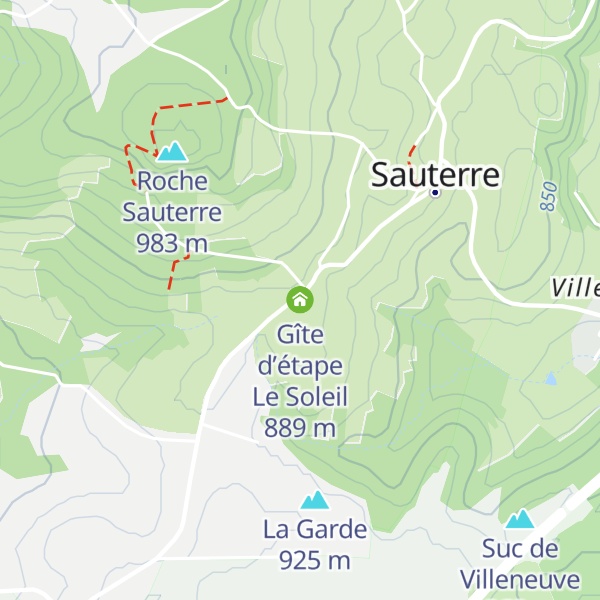 Map of Gîte d’étape Le Soleil