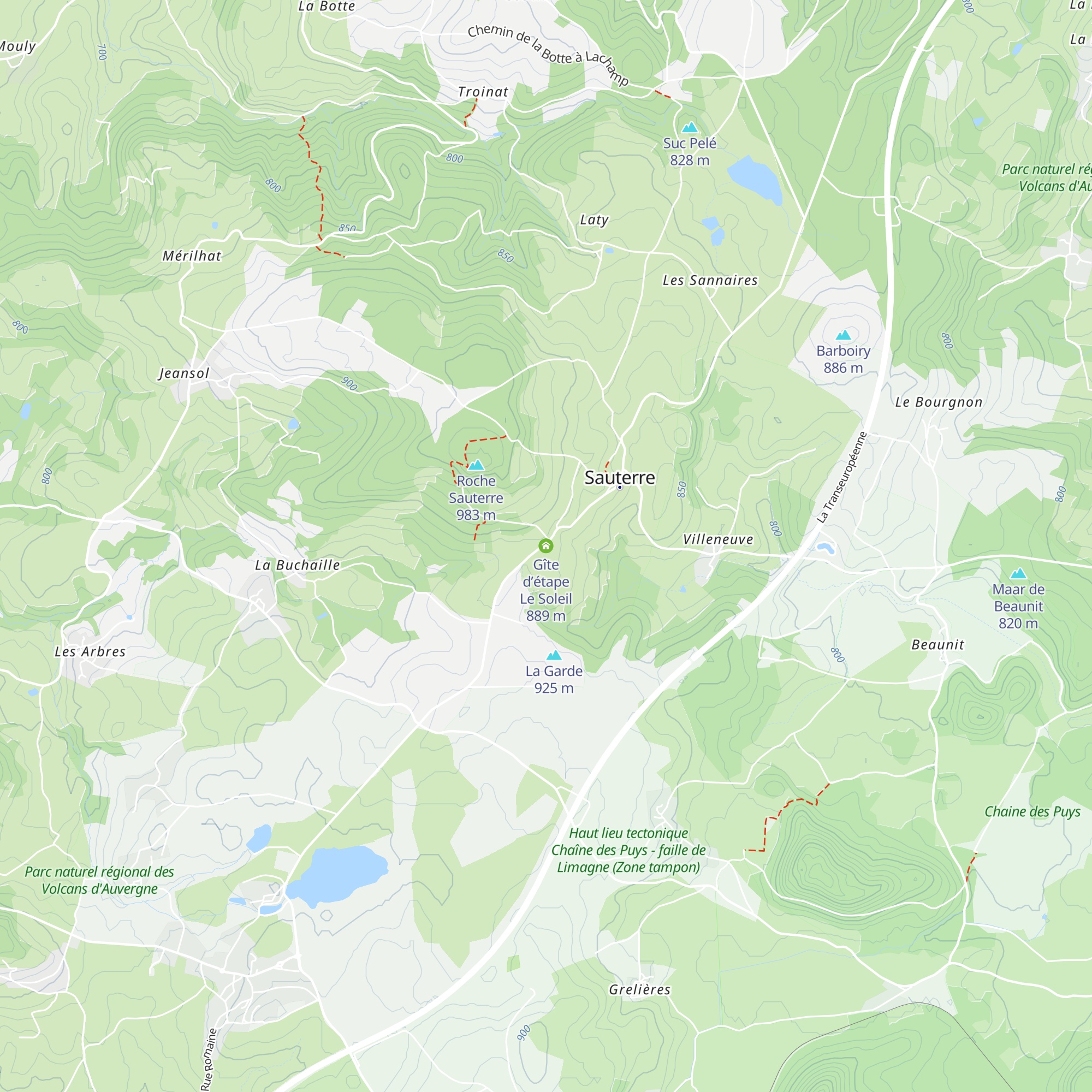 Gîte d’étape Le Soleil map