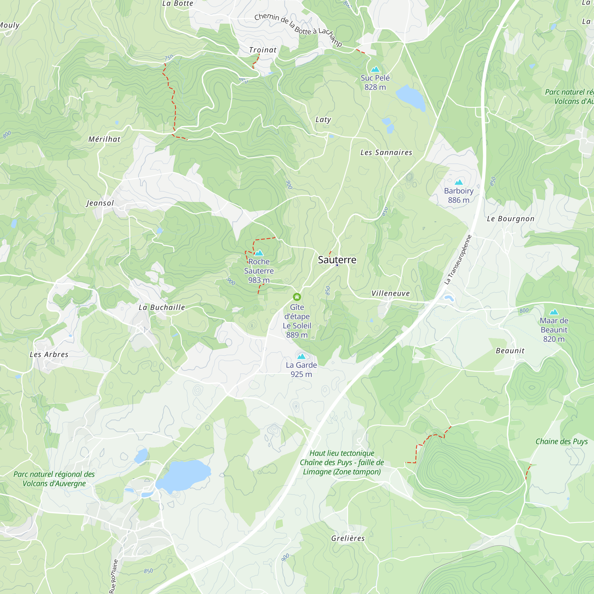 Gîte d’étape Le Soleil map