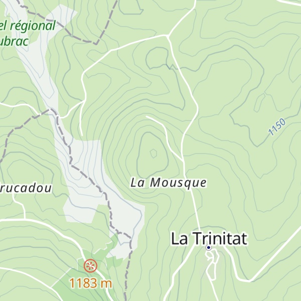 Map of Puech de la Mousque