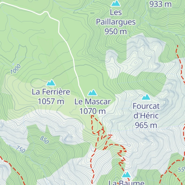 Map of Le Mascar