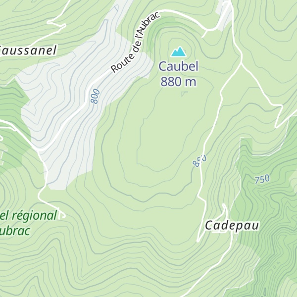 Map of Puech de Cadepau