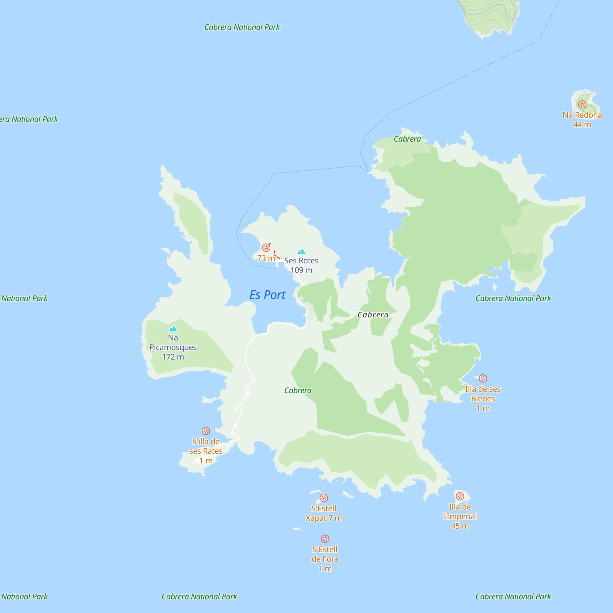 Rosa dels Vents map