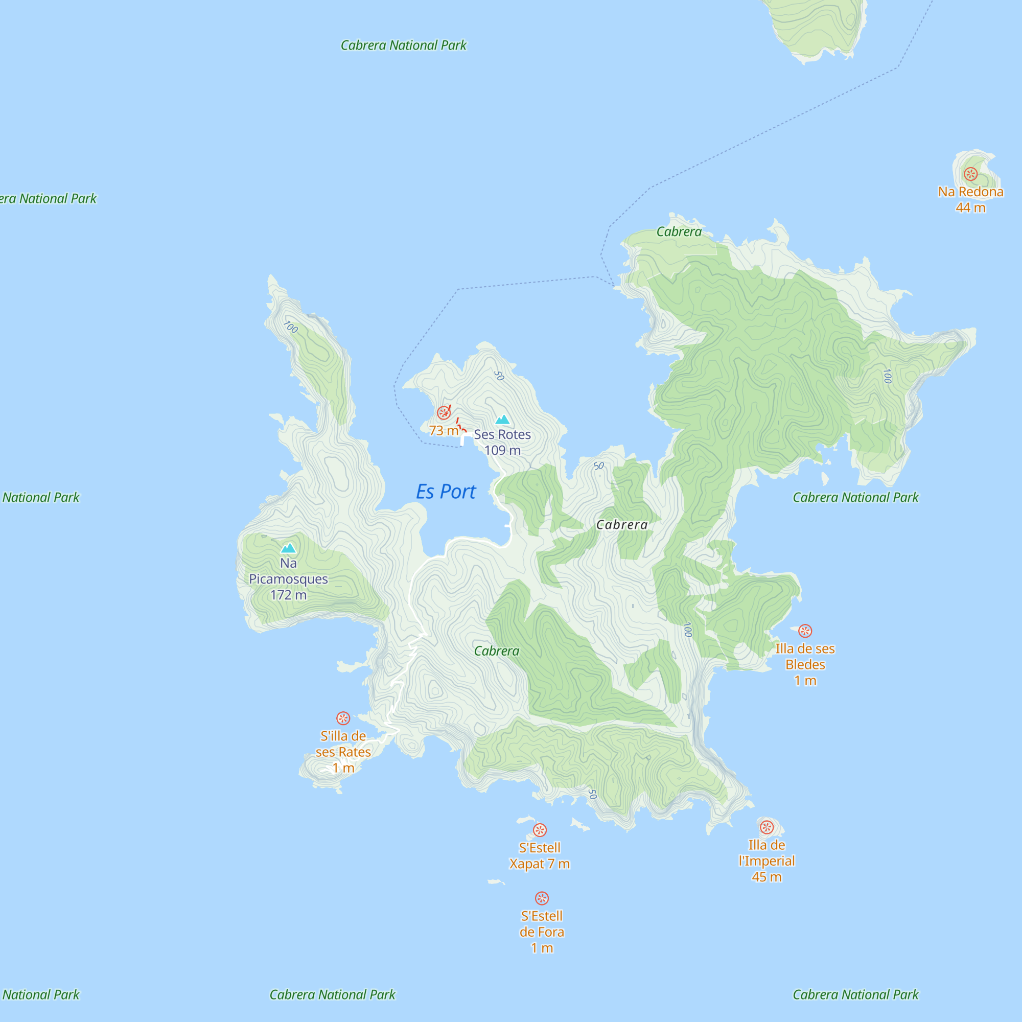 Rosa dels Vents map