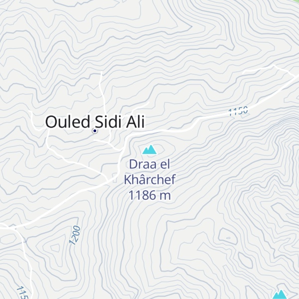 Map of Draa el Khârchef
