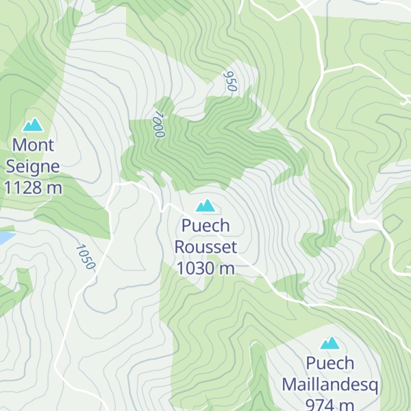 Map of Puech Rousset