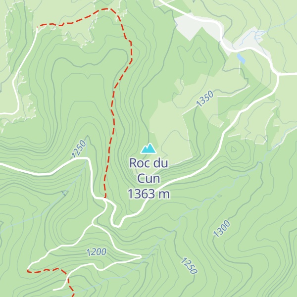 Map of Roc du Cun