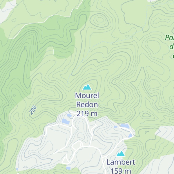 Map of Mourel Redon