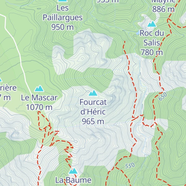 Map of Fourcat d'Héric