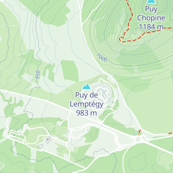 Map of Puy de Lemptégy