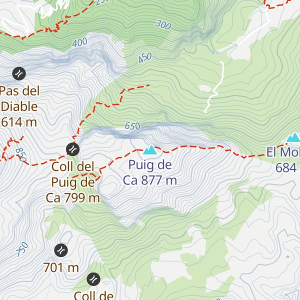 Map of Puig de Ca