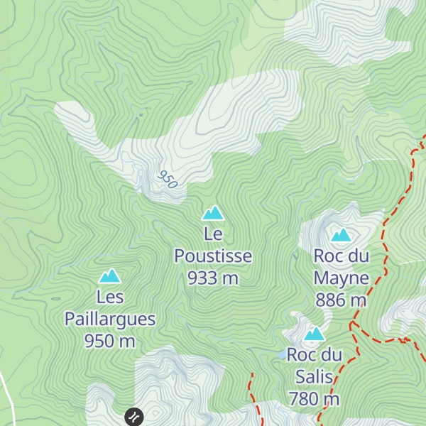 Map of Le Poustisse