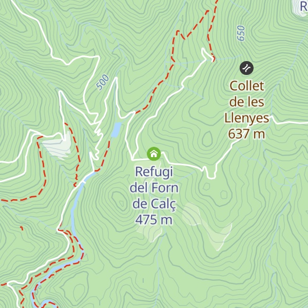 Map of Refugi del Forn de Calç