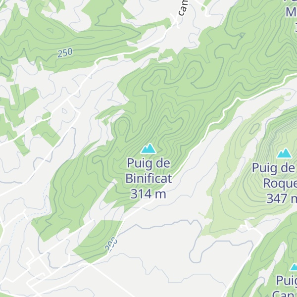Map of Puig de Binificat